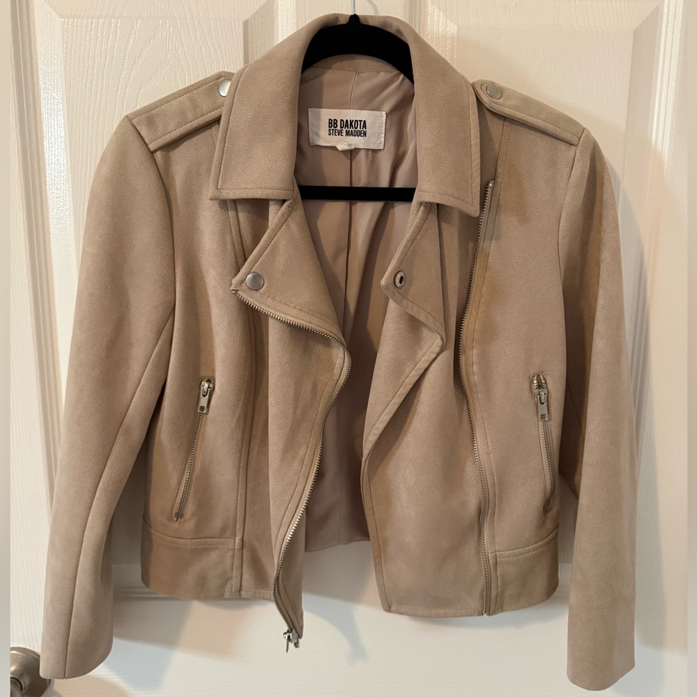 Steve Madden BB Dakota Faux Suede Moto Jacket